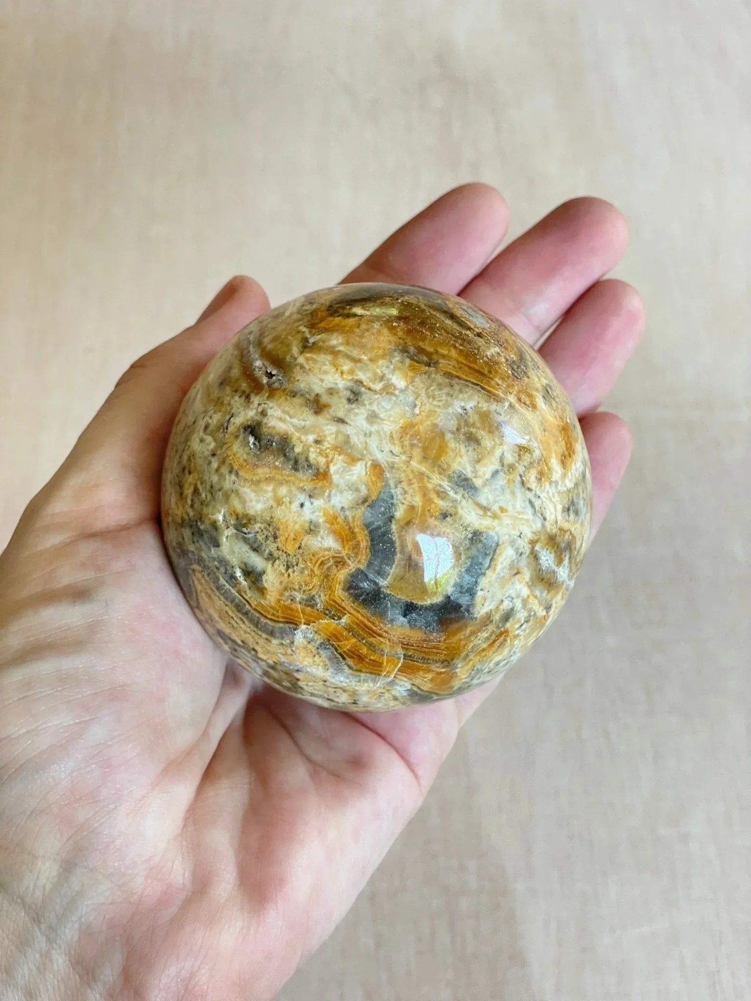 Bumblebee Jasper Sphere | Bumblebee Jasper Crystal Ball | Gemstone Crystal - earthandelm