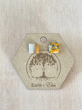 Bumblebee Jasper Square Studs - earthandelm