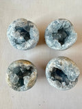 Celestite Geode Spheres | Large Celestite Raw Sphere - earthandelm
