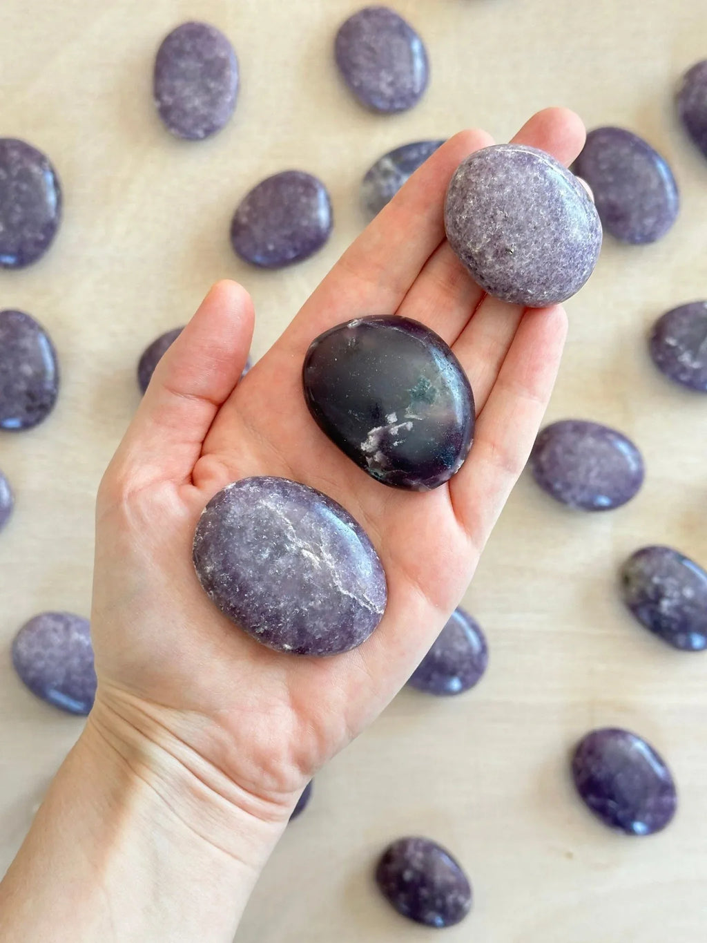 Chakra Palm Stone Set | Rainbow Gemstone - earthandelm