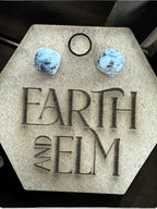 Dendrite Opal Cushion Studs - earthandelm