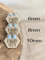 Dendrite Opal Cushion Studs - earthandelm