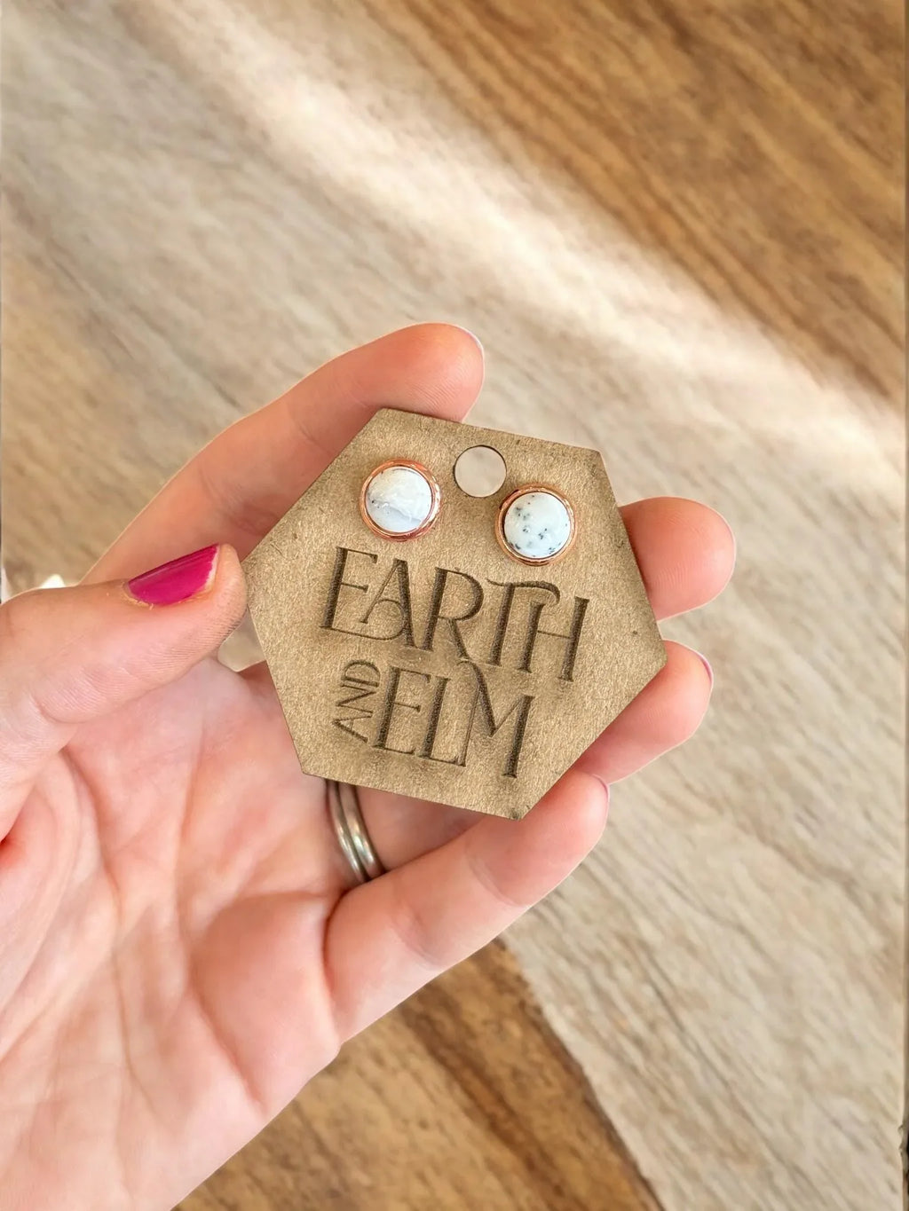 Dendrite Opal in Metal Settings - earthandelm