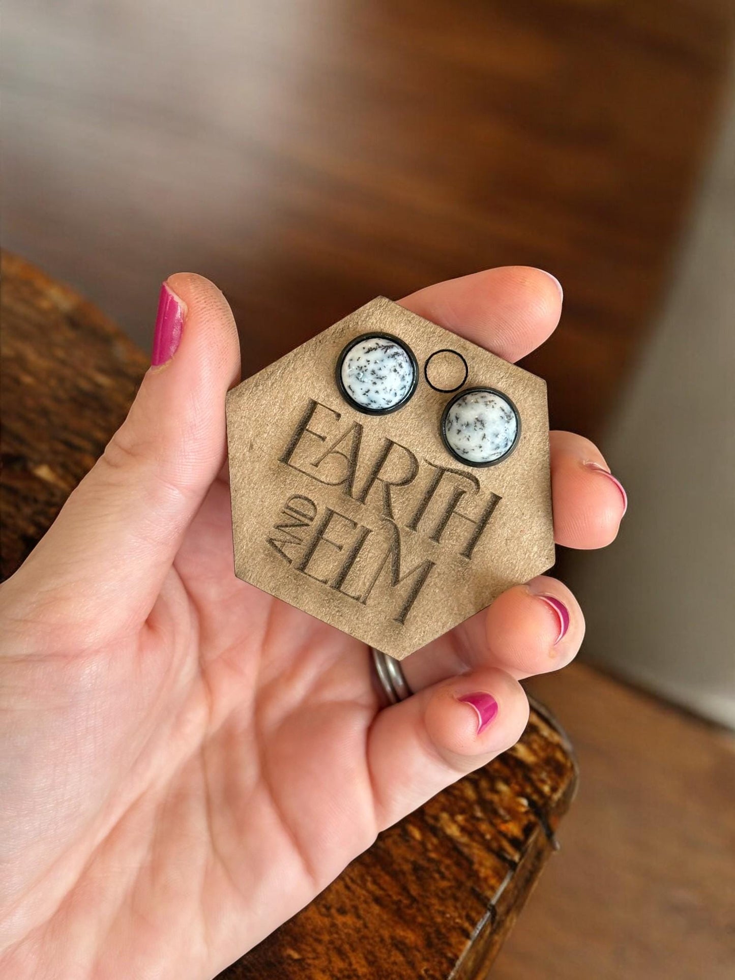 Dendrite Opal in Metal Settings - earthandelm