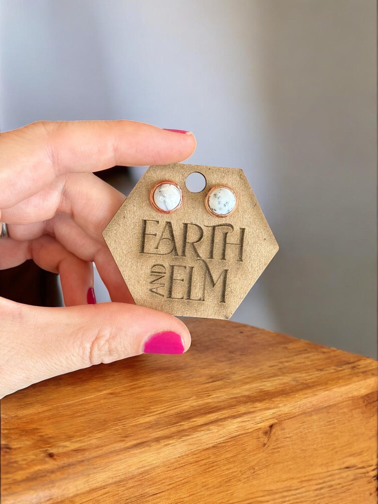 Dendrite Opal in Metal Settings - earthandelm