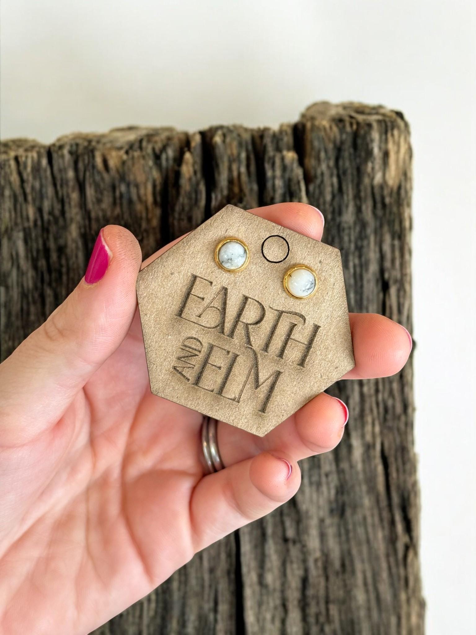 Dendrite Opal in Metal Settings - earthandelm