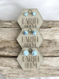 Dendrite Opal Round Gemstone Studs - earthandelm