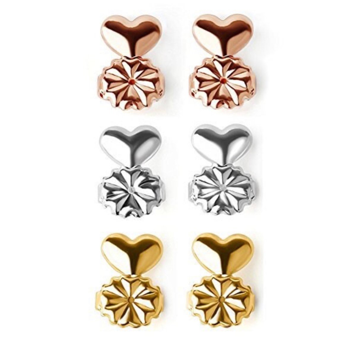 Earring Lifter Backs | Stud Earring Supportive Backings | Silver Earring Stud | Magic Earring Lifters - earthandelm