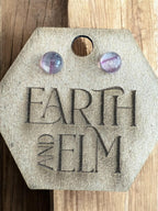 Fluorite Round Studs - earthandelm
