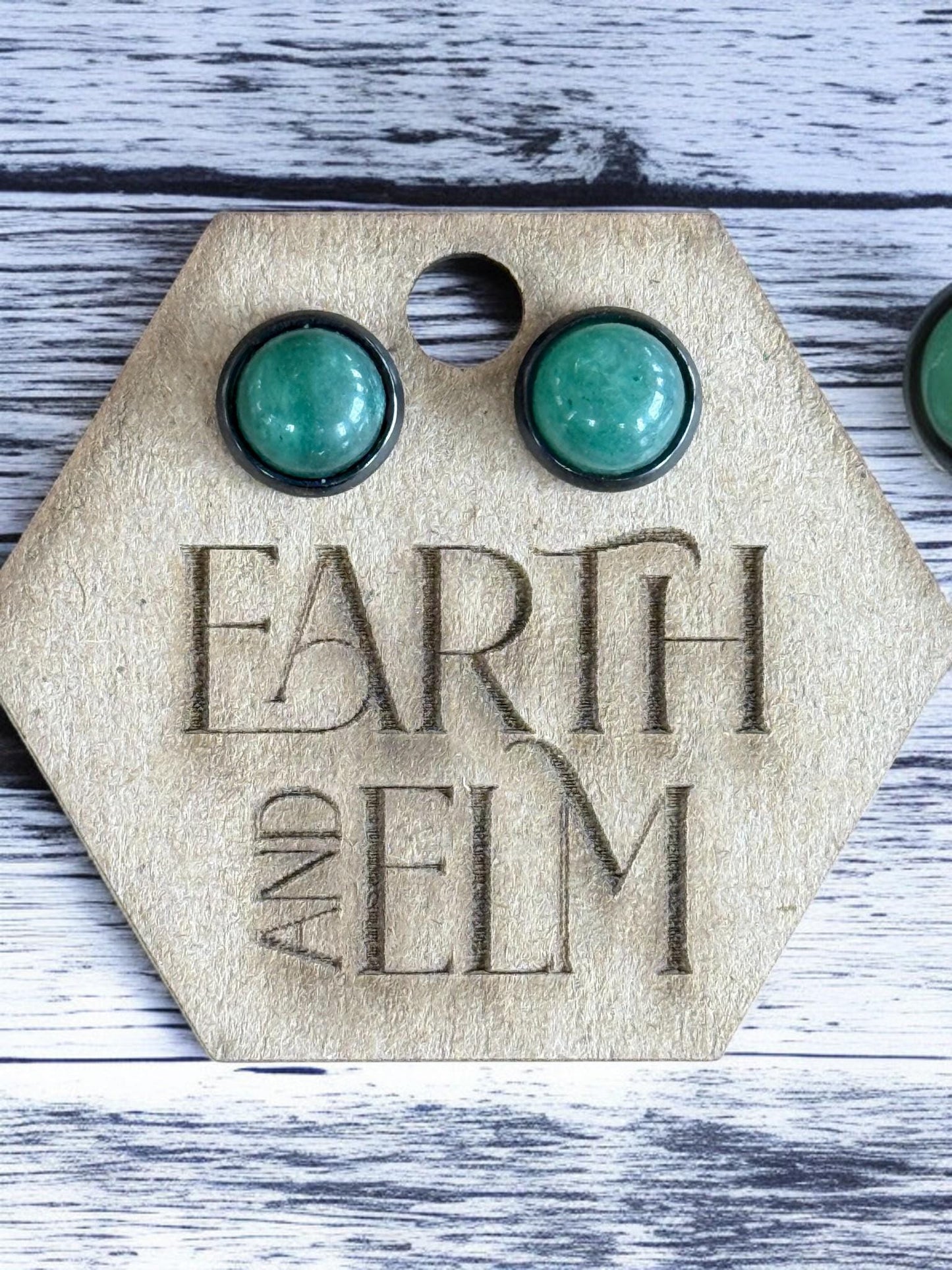 Green Aventurine in Metal Settings - earthandelm