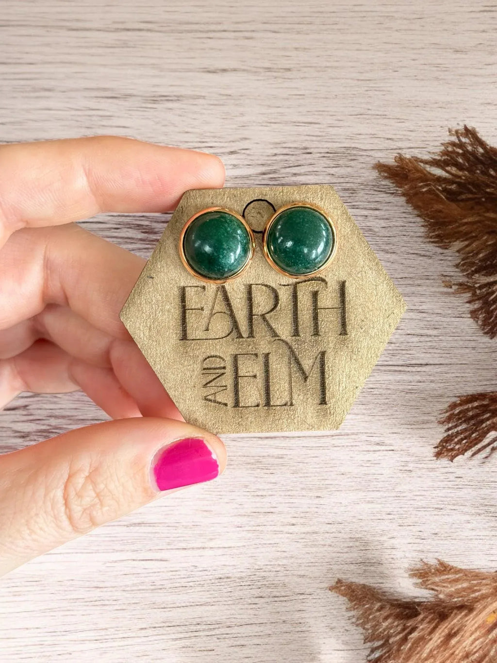 Green Aventurine in Metal Settings - earthandelm