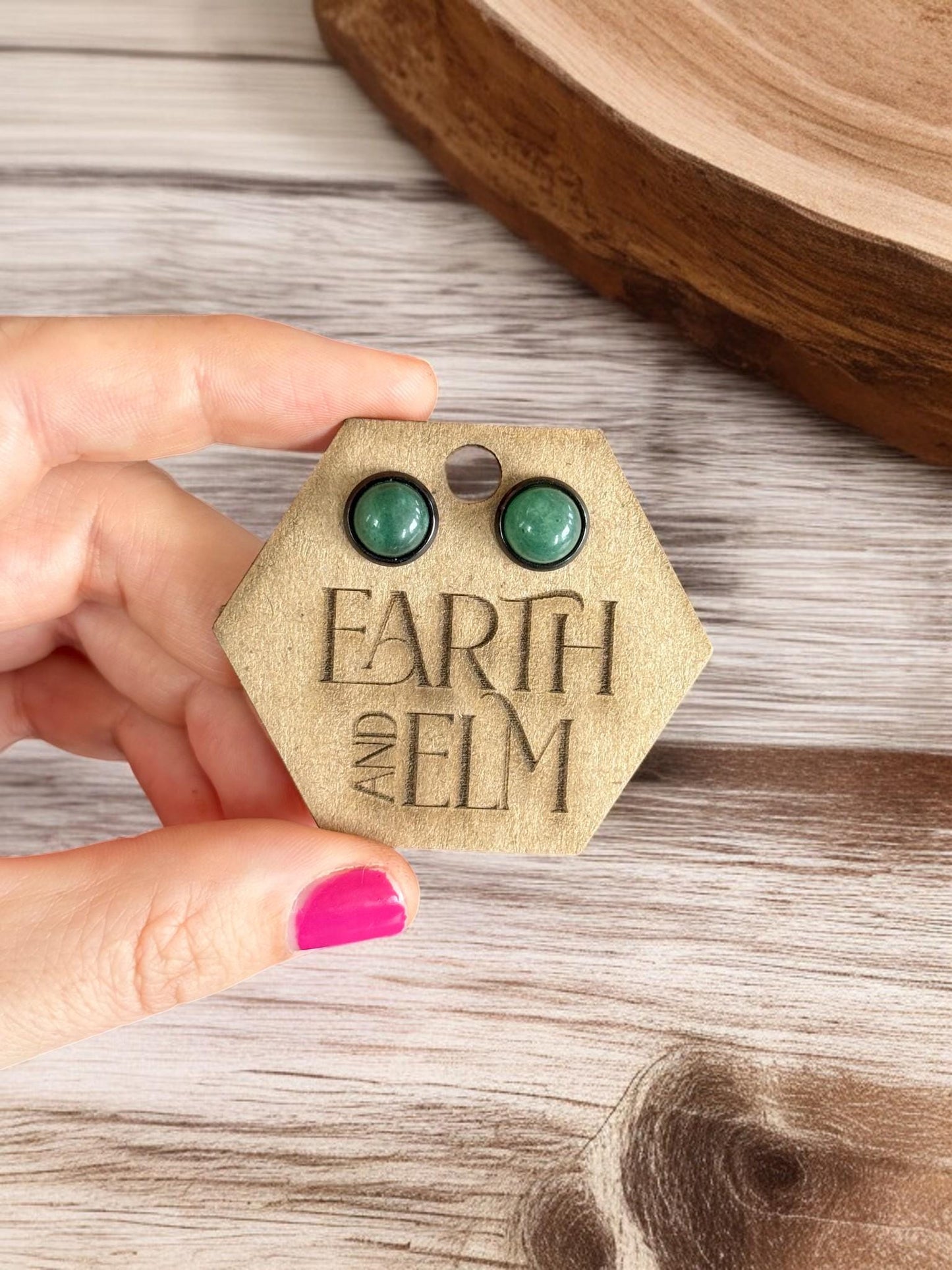 Green Aventurine in Metal Settings - earthandelm