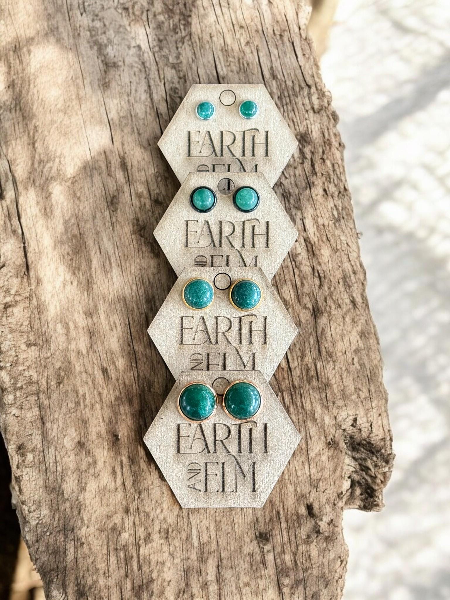Green Aventurine in Metal Settings - earthandelm