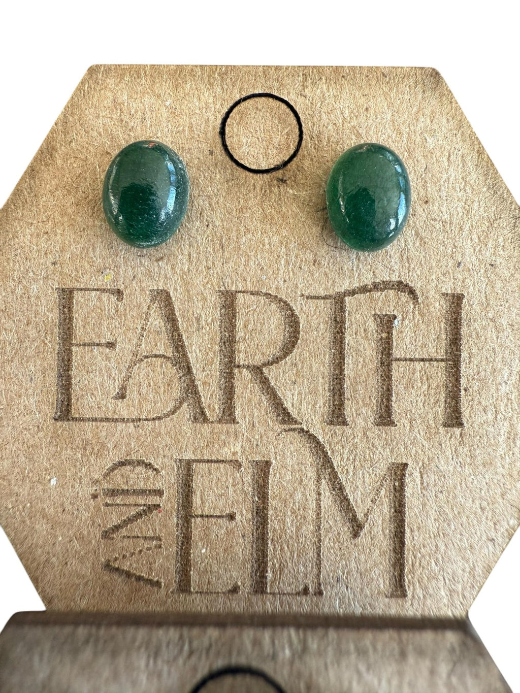 Green Aventurine Oval Gemstone Studs - earthandelm