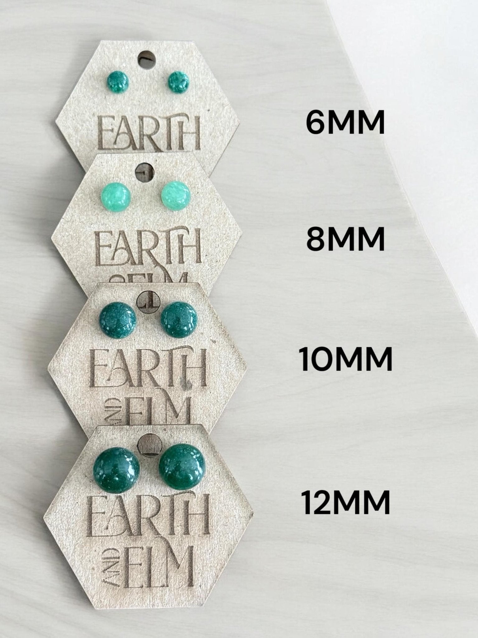 Green Aventurine Round Gemstone Studs - earthandelm