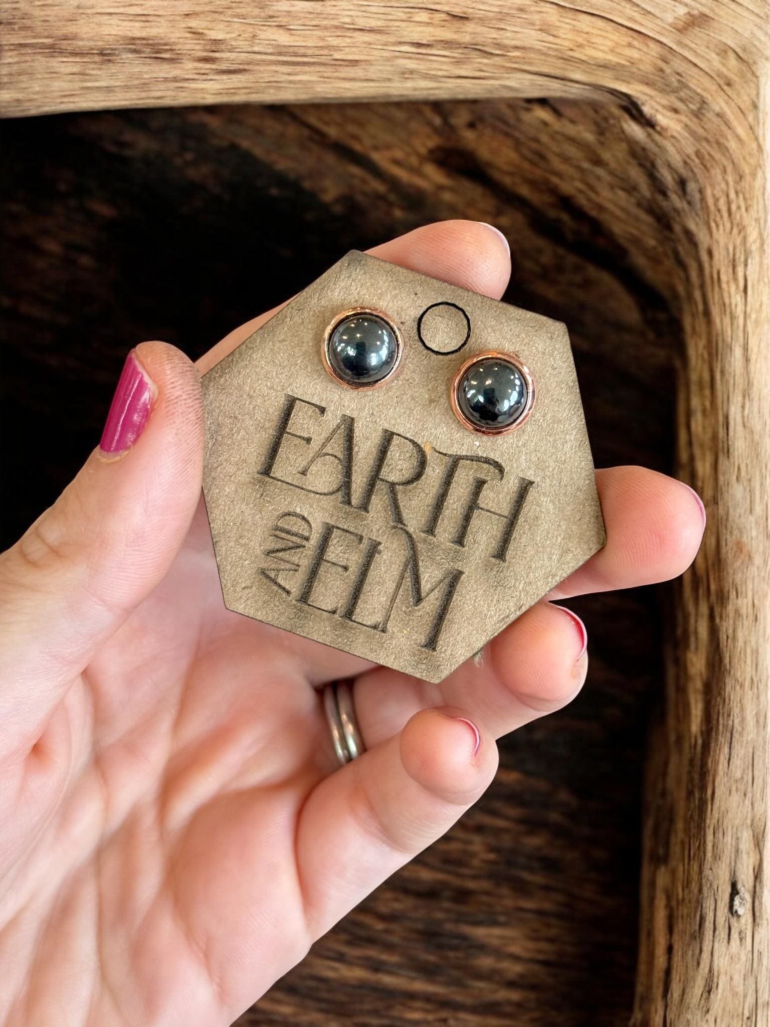 Hematite in Metal Settings - earthandelm