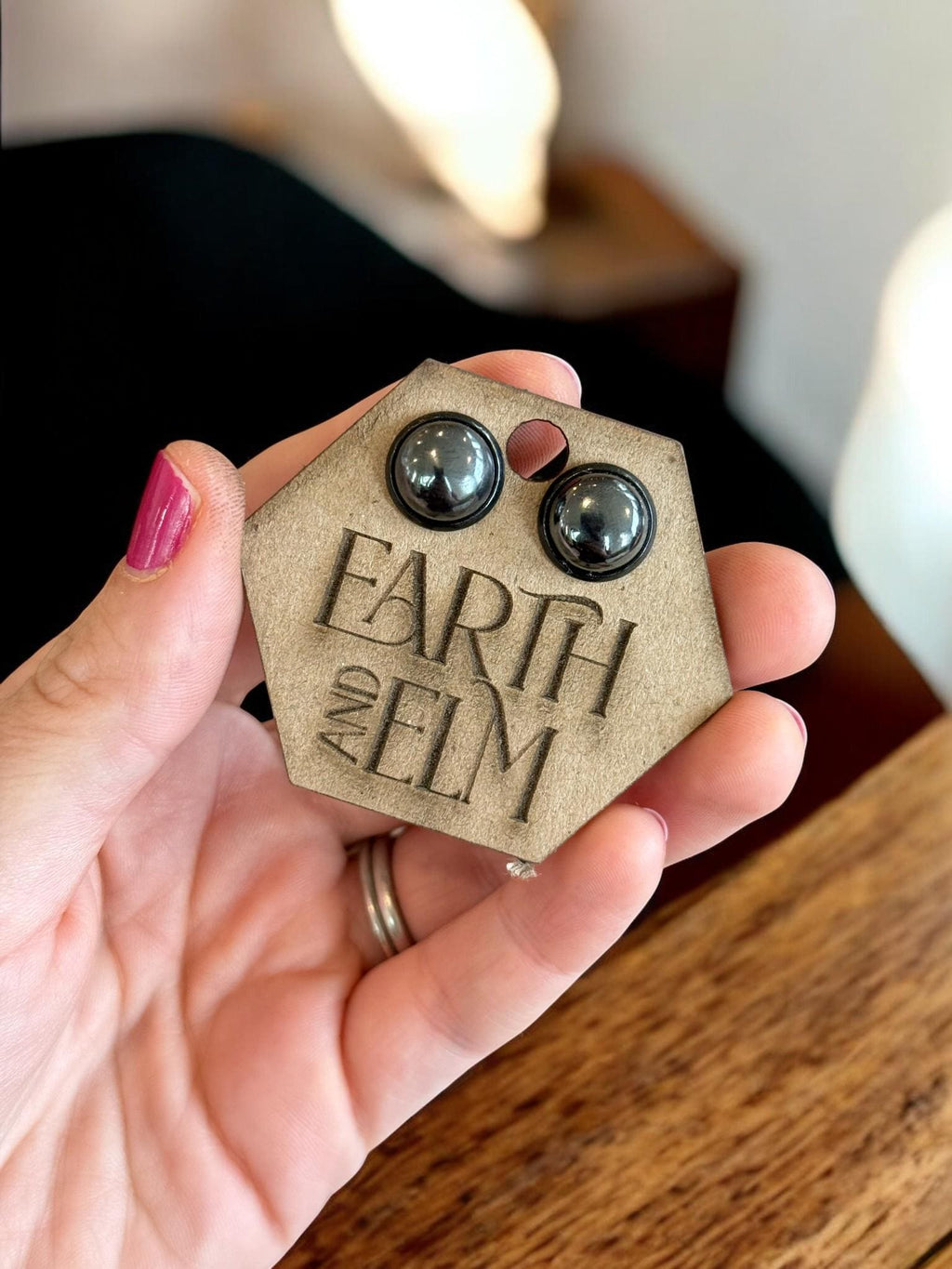 Hematite in Metal Settings - earthandelm