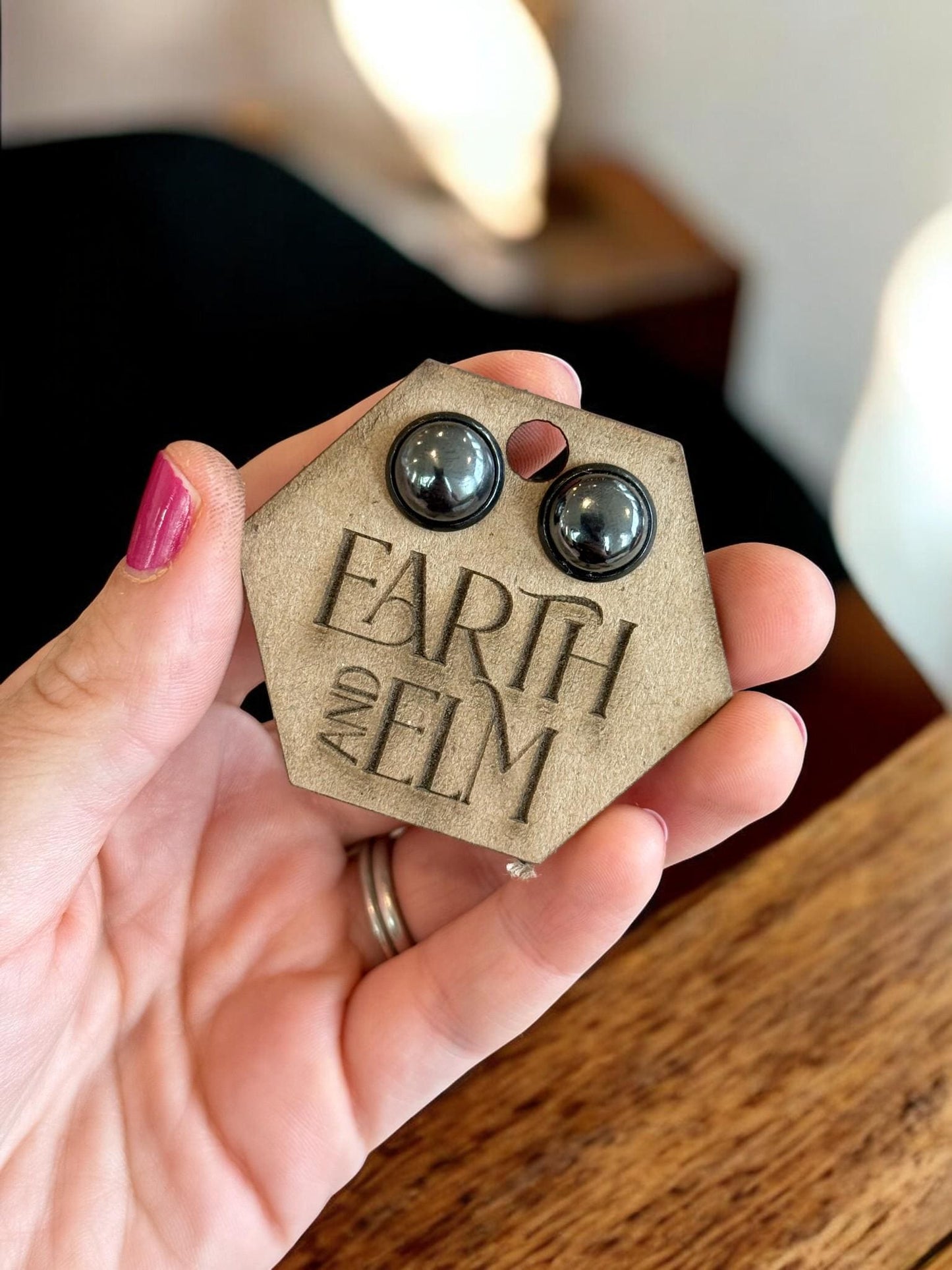 Hematite in Metal Settings - earthandelm