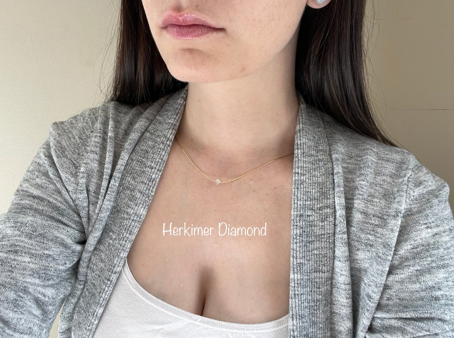 Minimalist Gold Chakra Necklaces | Dainty Gold Necklace | Gemstone Necklace | Layering Necklace | Tiny Pendant