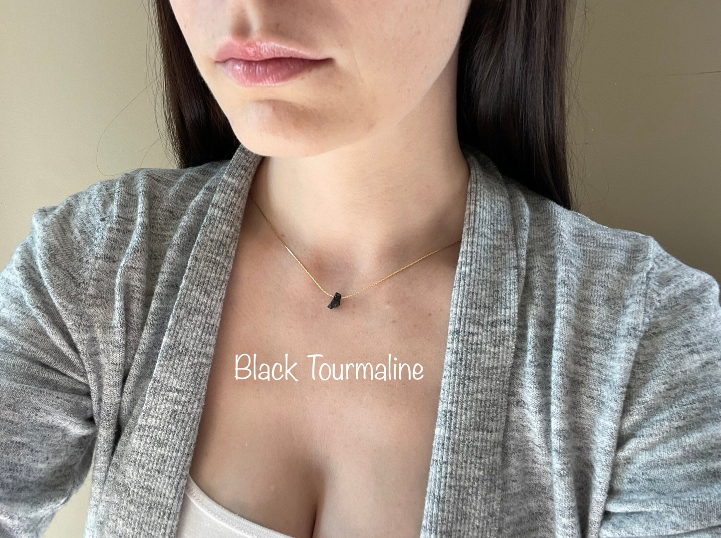 Minimalist Gold Chakra Necklaces | Dainty Gold Necklace | Gemstone Necklace | Layering Necklace | Tiny Pendant