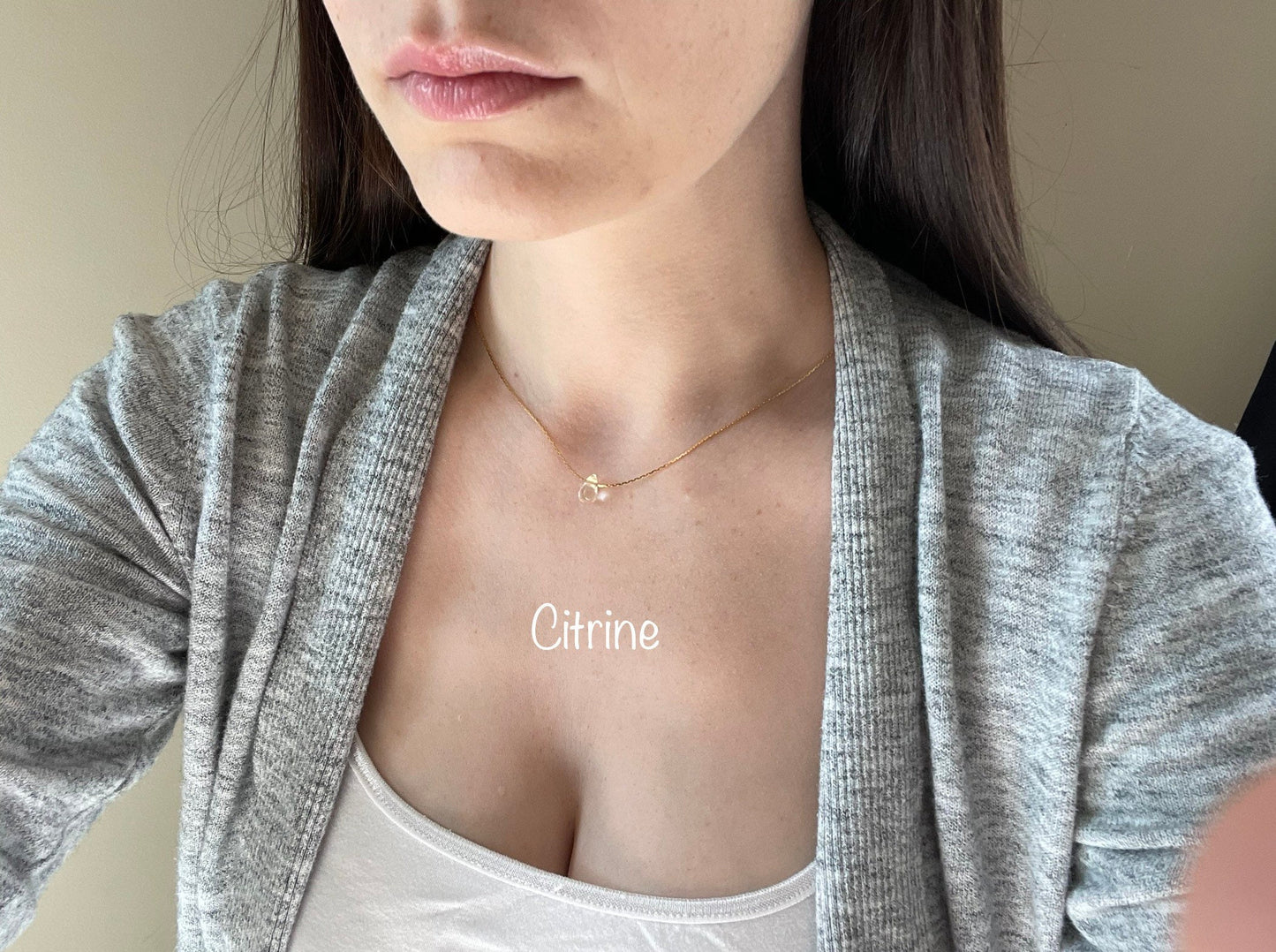 Minimalist Gold Chakra Necklaces | Dainty Gold Necklace | Gemstone Necklace | Layering Necklace | Tiny Pendant