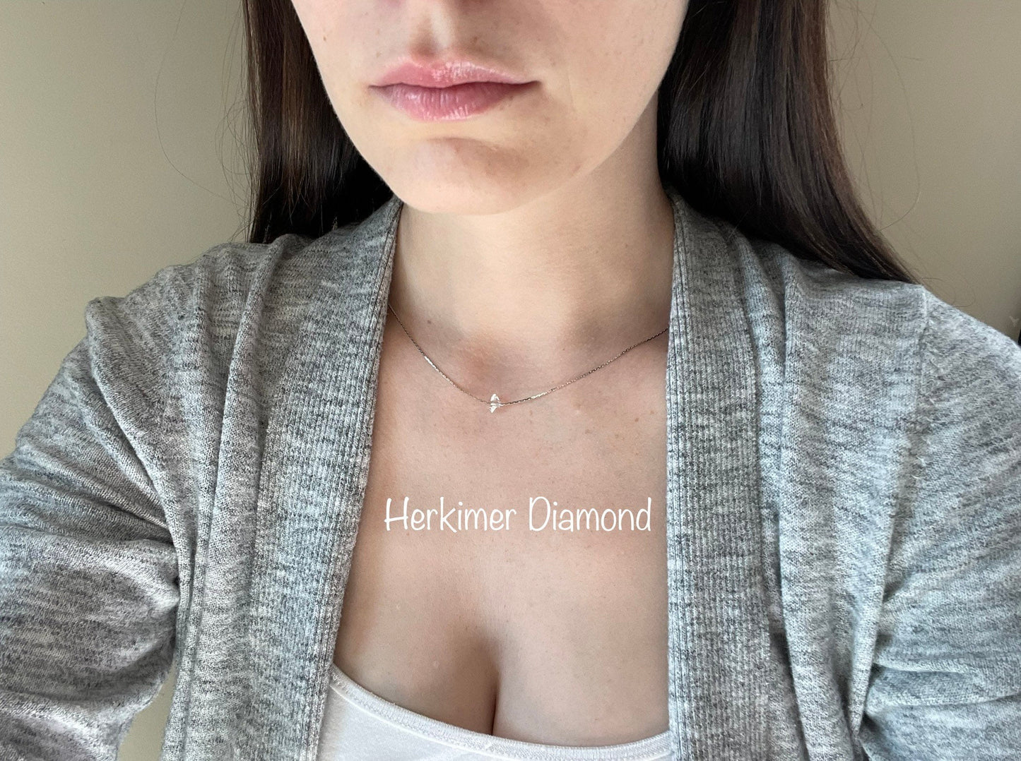 Minimalist Silver Chakra Necklaces | Dainty Silver Necklace | Gemstone Necklace | Layering Necklace | Tiny Pendant