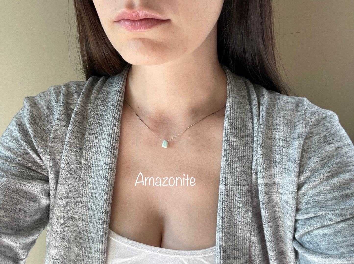 Minimalist Silver Chakra Necklaces | Dainty Silver Necklace | Gemstone Necklace | Layering Necklace | Tiny Pendant