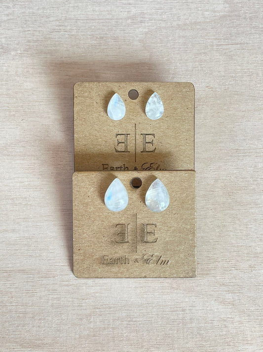 Moonstone Studs