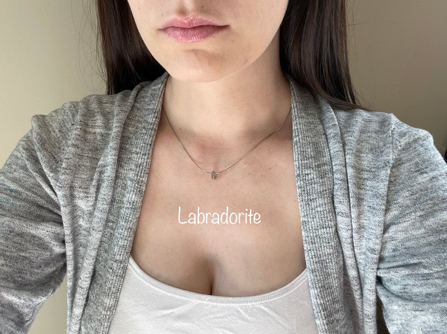 Minimalist Necklaces | Dainty Silver Necklace | Gemstone Necklace | Layering Necklace | Tiny Pendant