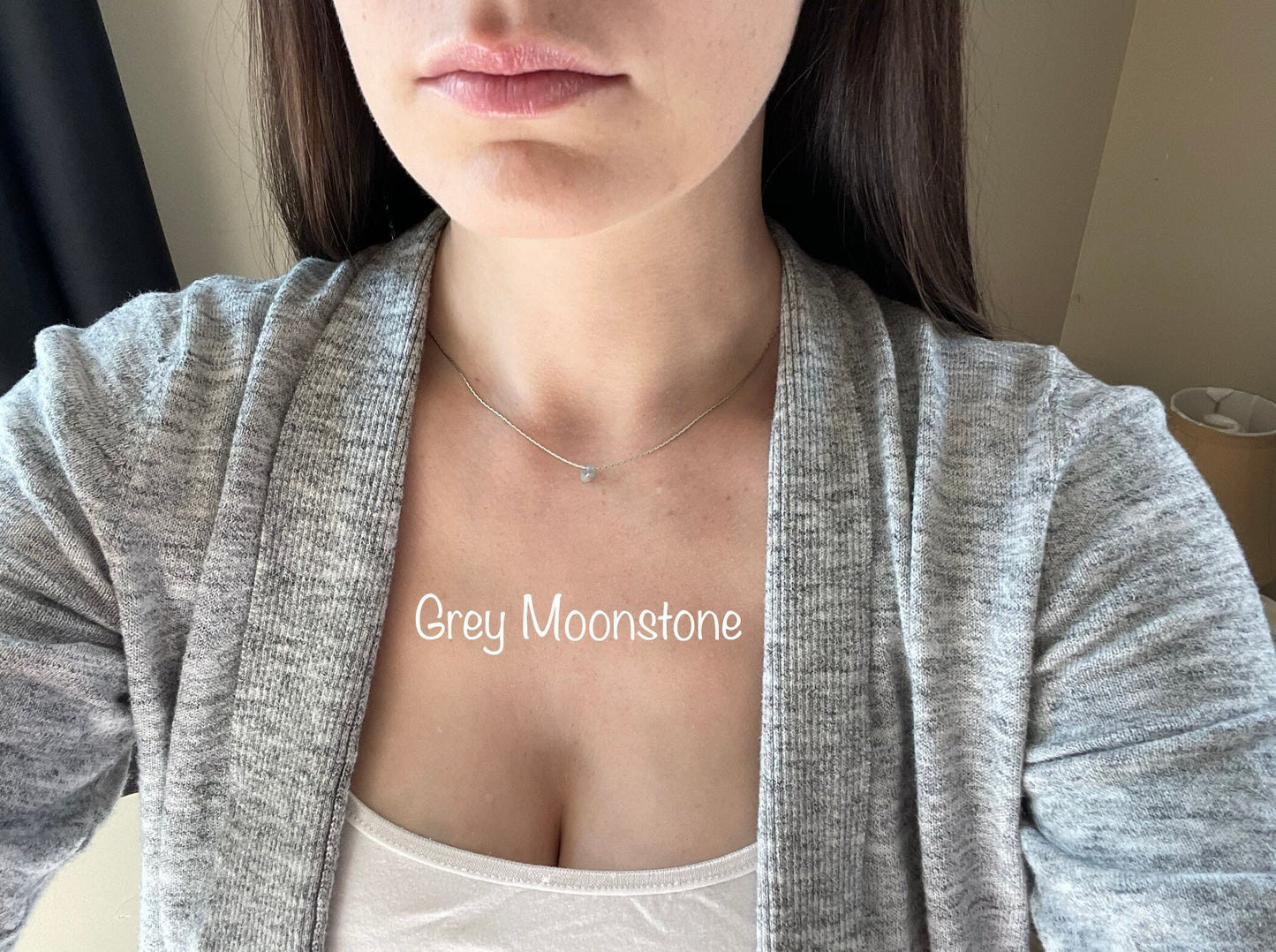Minimalist Necklaces | Dainty Silver Necklace | Gemstone Necklace | Layering Necklace | Tiny Pendant