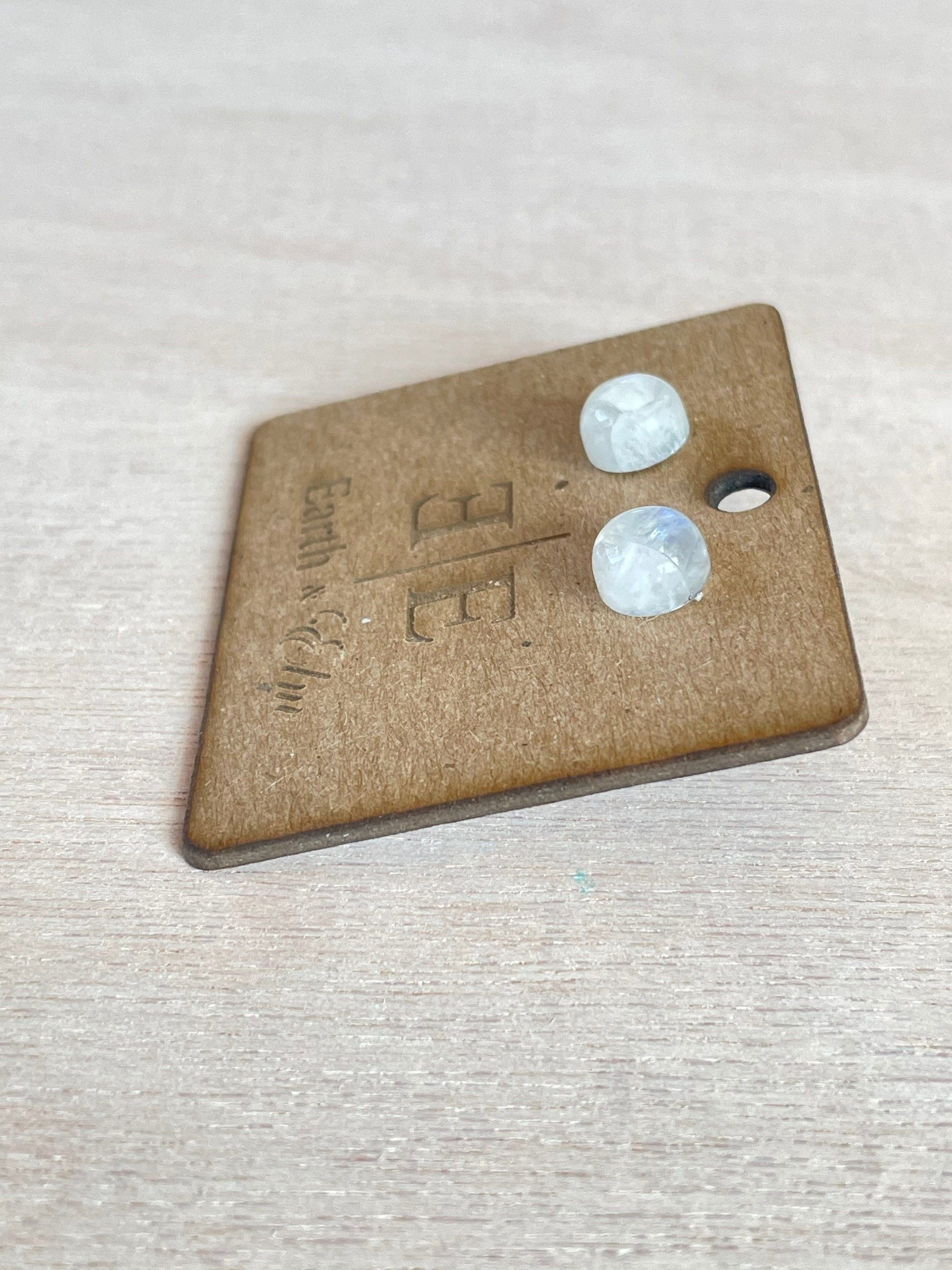 Moonstone Stud Earrings