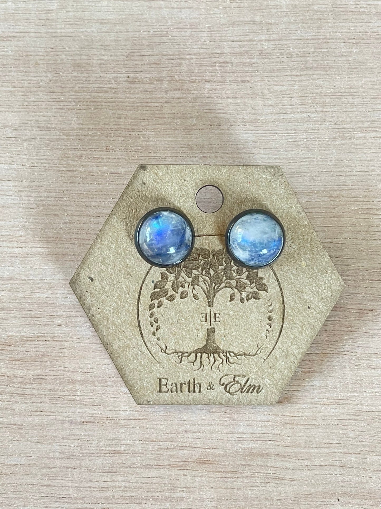 Moonstone Stud Earrings