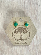 Malachite in Metal Settings
