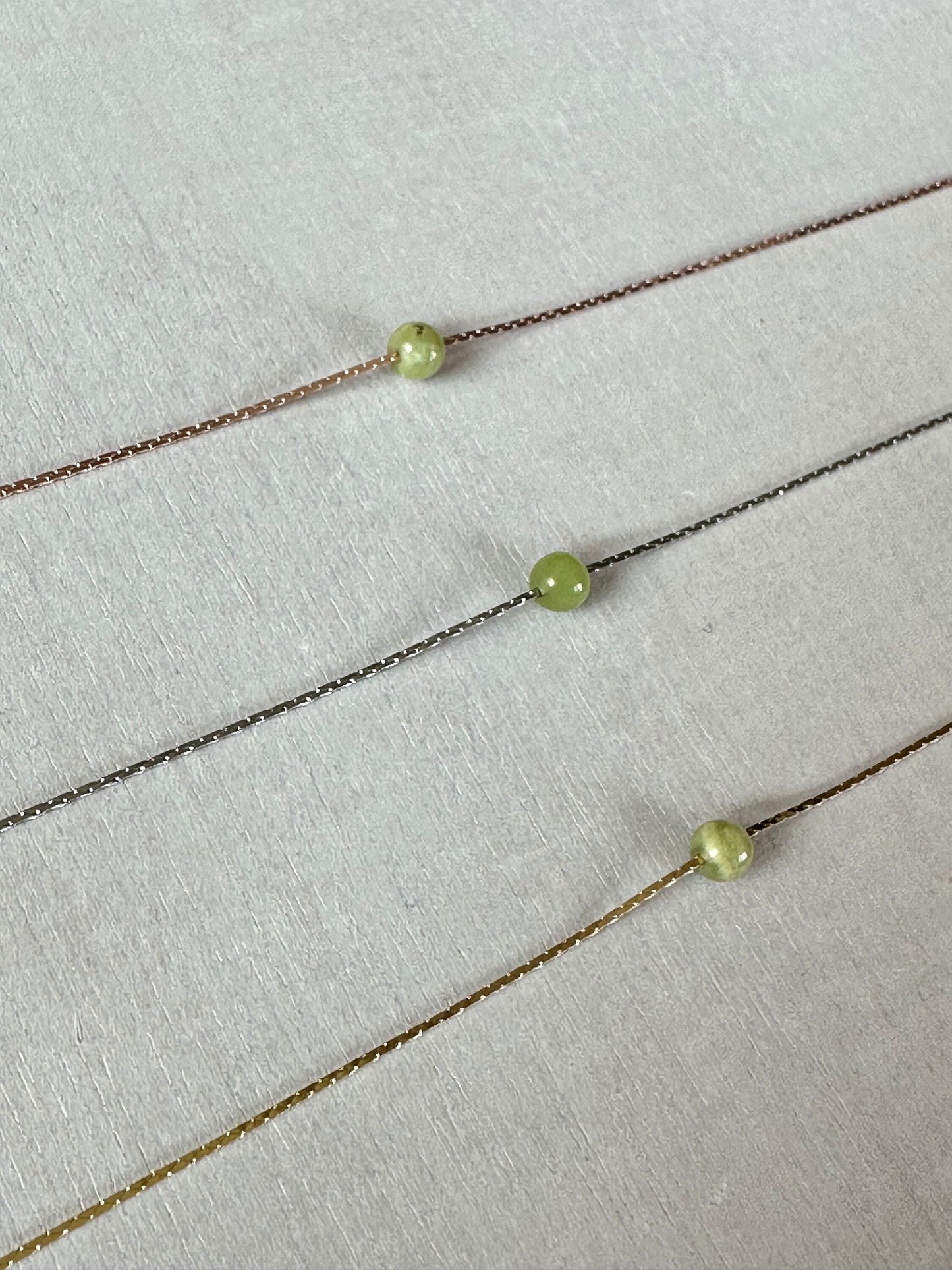 Peridot Opal Necklace | Rose Gold | Gold | Silver | Dainty Necklace | Layering Necklace | Gemstone Necklace | Bead Necklace
