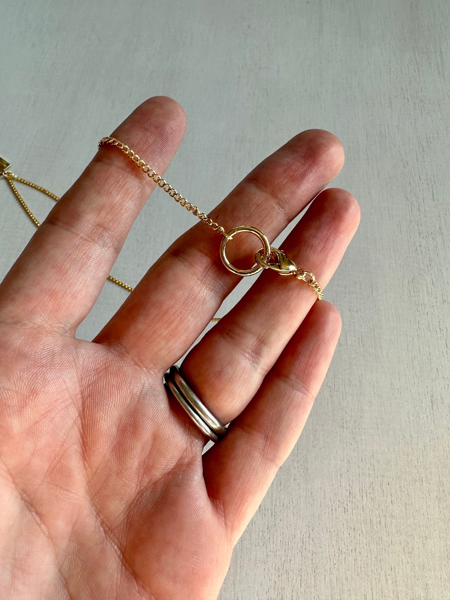 Minimalist Tarot Necklace | Gold Tarot Card | Dainty Gold Pendant