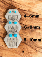 Raw Turquoise Stud Earrings | Gemstone Studs | Natural Stone Jewelry