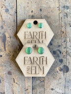 Nephrite Jade Oval Cut Stud Earrings | Authentic Gemstone Studs