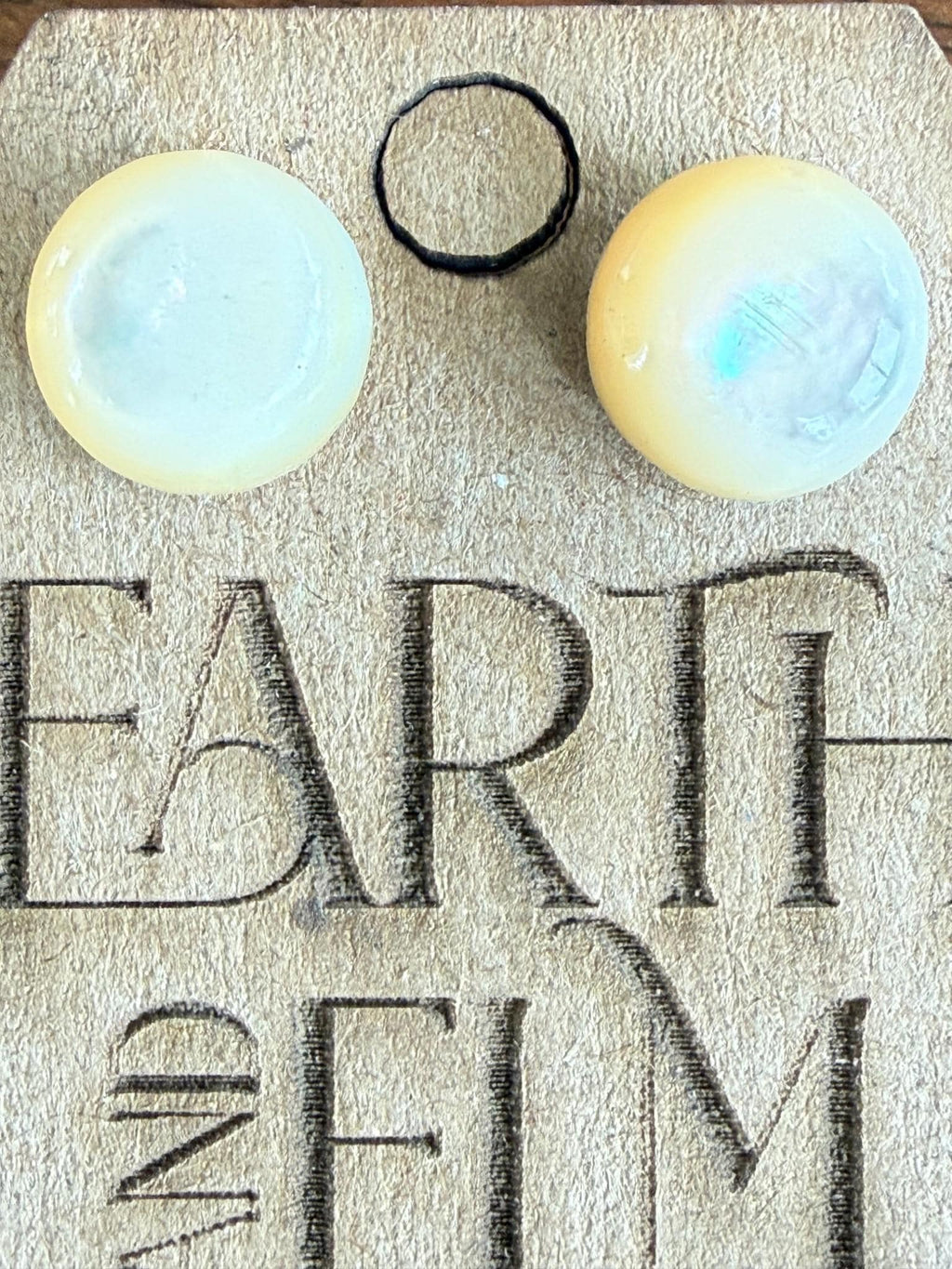 Mother of Pearl Round Cut Stud Earrings | Authentic Gemstone Studs