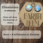 Raw Malachite Stud Earrings | Gemstone Studs | Natural Stone Jewelry