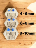 Raw Lapis Lazuli Stud Earrings | Gemstone Studs | Natural Stone Jewelry