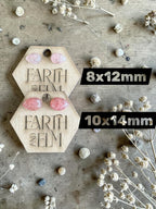 Strawberry Quartz Pear Cut Stud Earrings | Authentic Gemstone Studs