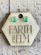 Nephrite Jade Oval Cut Stud Earrings | Authentic Gemstone Studs