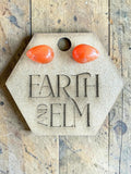 Carnelian Pear Cut Stud Earrings | Authentic Gemstone Studs