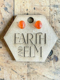 Carnelian Oval Cut Stud Earrings | Authentic Gemstone Studs