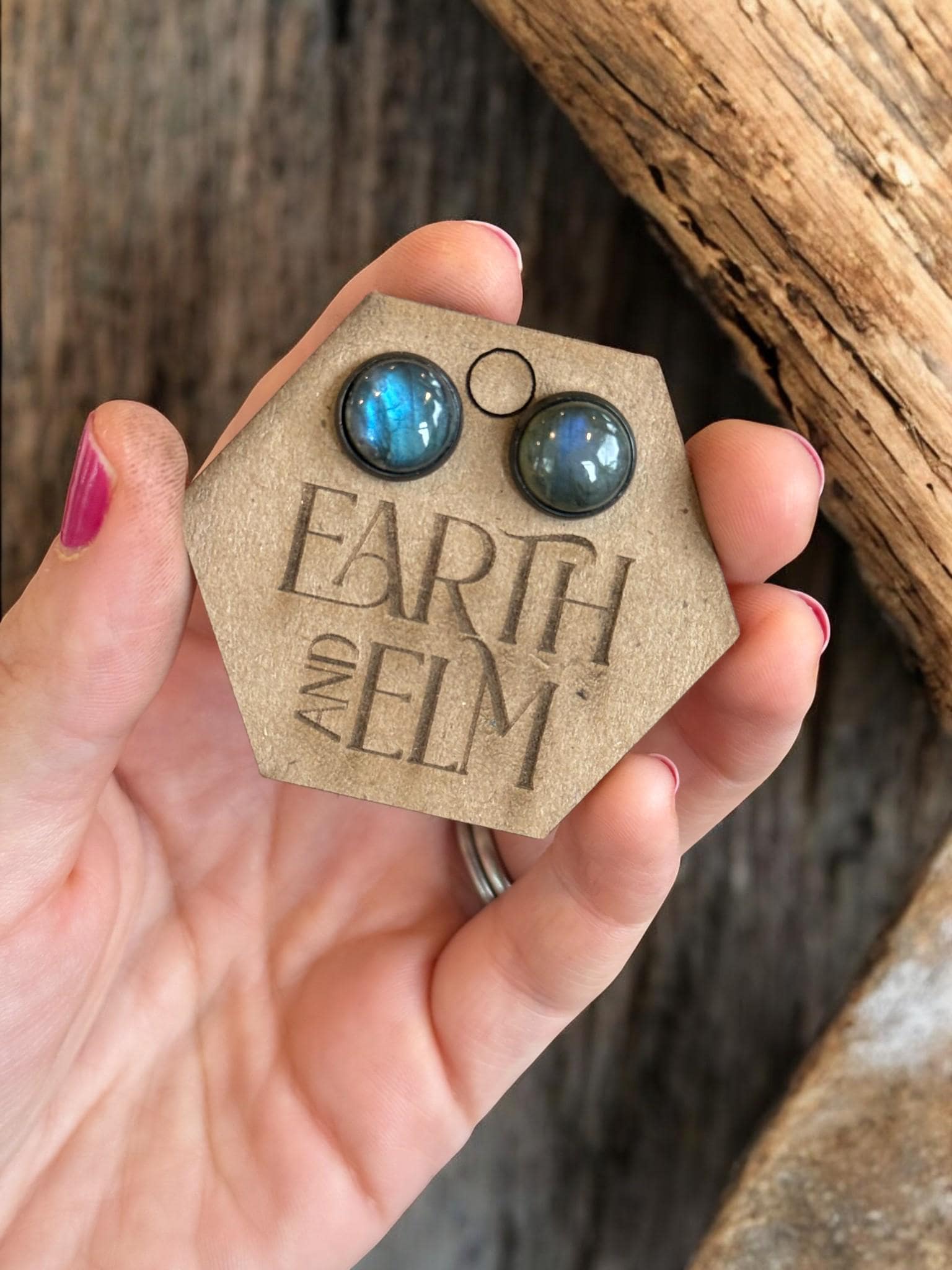 Labradorite in Metal Settings - earthandelm