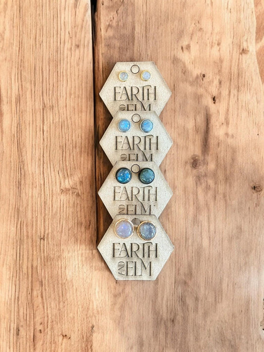 Labradorite in Metal Settings - earthandelm