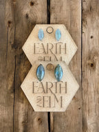 Labradorite Marquise Gemstone Studs - earthandelm