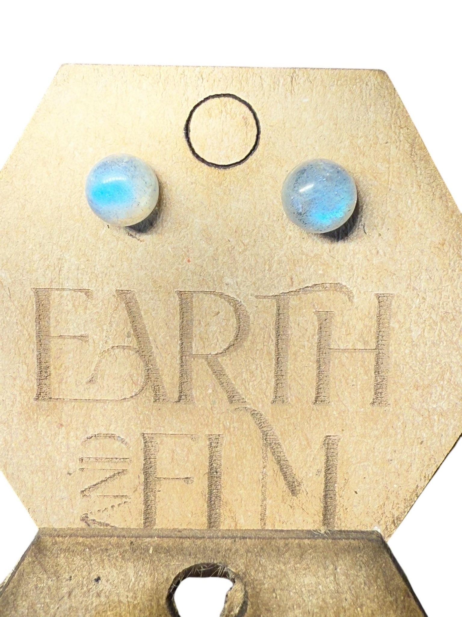 Labradorite Round Studs - earthandelm