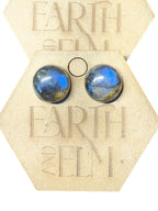 Labradorite Round Studs - earthandelm