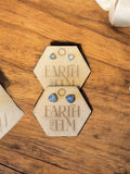 Labradorite Trillion Studs - earthandelm